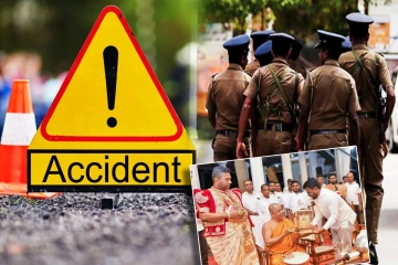 கோர விபத்தில் சிக்கிய கதிர்காம விகாராதிபதி பயணித்த வாகனம்