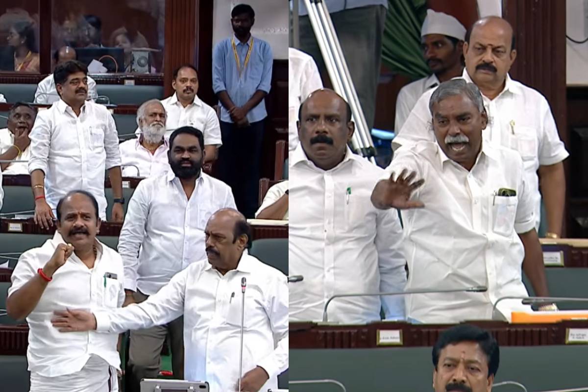 திமுக எம்.எல்.ஏக்கள் அடிக்க பாய்ந்து வருகிறார்கள் - அமைச்சர் ராஜ்மோகன் | Raj Mohan Accuse Dmk Mla Comes To Beat In Assembly திமுக எம்.எல்.ஏக்கள் அடிக்க பாய்ந்து வருகிறார்கள் - அமைச்சர் ராஜ்மோகன் | Raj Mohan Accuse Dmk Mla Comes To Beat In Assembly