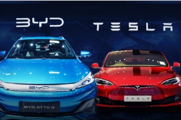 ටෙස්ලා ආක්‍රමණය කළ දැවැන්තයා..වාහන වෙළෙඳපොළේ දැවැන්ත පෙරළියක්..!