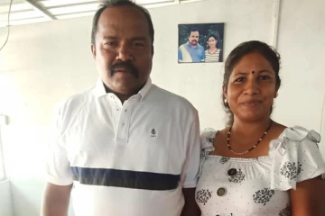 புதிய மனைவியுடன் பிறந்தநாளை சிறப்பாக கொண்டாடிய கருணா