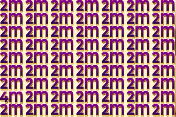 IQ சோதனை: 2M இல் 4M ஐ வெறும் 6 வினாடிகளில் கண்டுபிடிக்க முடியுமா? | Optical Illusion Can You Spot The 4M Among 2M