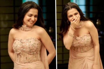 கிளாமர் லுக் தொகுப்பாளினி டிடி - அவர் போட்டிருக்கும் ஆடை யாருடையது தெரியுமா?