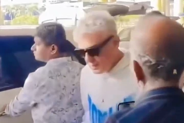 துபாயில் சிக்கி இருந்த நடிகர் அஜித் சென்னை திரும்பினார்.. ஏர்போர்ட் வீடியோ