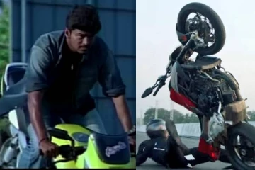 அஜித் மட்டும் தான் பைக் ஓட்டுவாரா, தொடங்கிருச்சு யுத்தம்! வைரலாகும் நடிகர் விஜய் பைக் ஸ்டண்ட்..