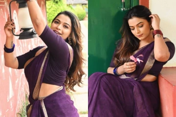 விஜய் டிவி சீரியல் நடிகை அஷ்வினி ஆனந்திதா வெளியிட்ட புடவை போட்டோஸ்