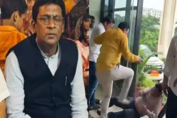 அரசு அதிகாரியை காலால் எட்டி உதைத்த பாஜக தலைவர் கைது: வைரலாகும் வீடியோ