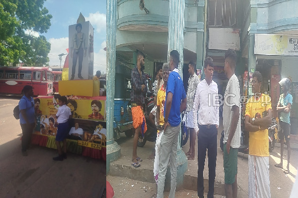 பருத்தித்துறைக்கு வந்தடைந்த தியாக தீபம் திலீபனின் ஊர்தி பவனி : பட்டாசு கொளுத்திய இளைஞன் காவல்துறையால் கைது | Thileepans Carriage Arrives In Point Pedro