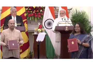 இந்தியாவிற்கும் சிறிலங்காவிற்கும் இடையில் கைச்சாத்திடப்பட்ட புரிந்துணர்வு ஒப்பந்தங்கள்