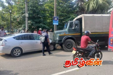 யாழில் இராணுவ வாகனம் காருடன் நேருக்கு நேர் மோதி விபத்து!