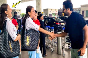 மும்பை விமான நிலையத்தில் விஜய் பட நடிகையுடன் சூர்யா- ஜோதிகா வரலையா?