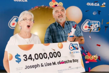 வாராந்தம் லொத்தர் சீட்டு கொள்வனவு செய்த தம்பதி 34 மில்லியன் டொலர் வெற்றி