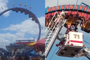 பல மணிநேரம் தலைகீழாக தொங்கிய மக்கள்! பரபரப்பை ஏற்படுத்திய சம்பவம்