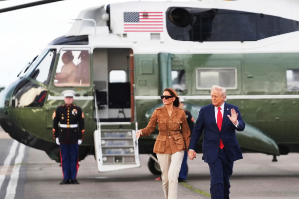 ட்ரம்ப் புறப்பட்ட உலங்குவானூர்தியில் ஏற்பட்ட கோளாறு! | Technical Problem Reported On Trumps Helicopter