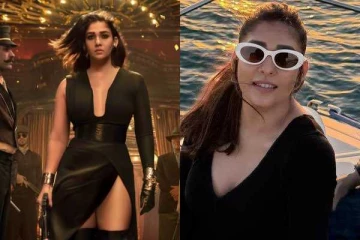 முஸ்தப்பா முஸ்தப்பா!! நடுக்கடலில் ஹாயாக சுற்றும் நடிகை நயன் தாரா!! யாருடன் தெரியுமா?