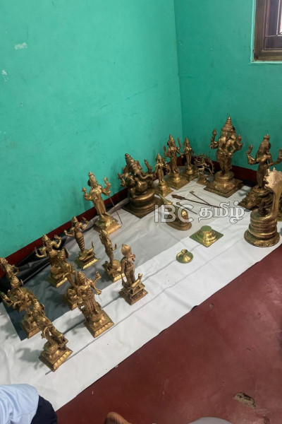 சுவிஸிலிருந்து பல மில்லியன் பெறுமதியான தெய்வ விக்கிரகங்கள் திருகோணமலைக்கு! | Swiss Temple Donates Statues To Trincomalee