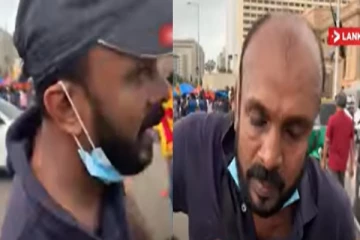 மஹிந்தவின் ஆதரவாளர்களின் தாக்குதலுக்கு உள்ளான தமிழர் (Video)