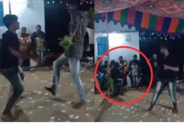 மகிழ்ச்சியாக நடனமாடிய நபர்... திடீரென சரிந்து விழுந்து மரணித்த காட்சி