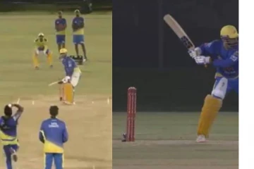 மைதானத்தின் நாலா பக்கமும் பறந்த சிக்சர்கள்! ஐபிஎல் தொடங்கும் நிலையில் மீண்டும் பார்முக்கு வந்து கெத்து காட்டும் டோனி... மிரட்டல் வீடியோ