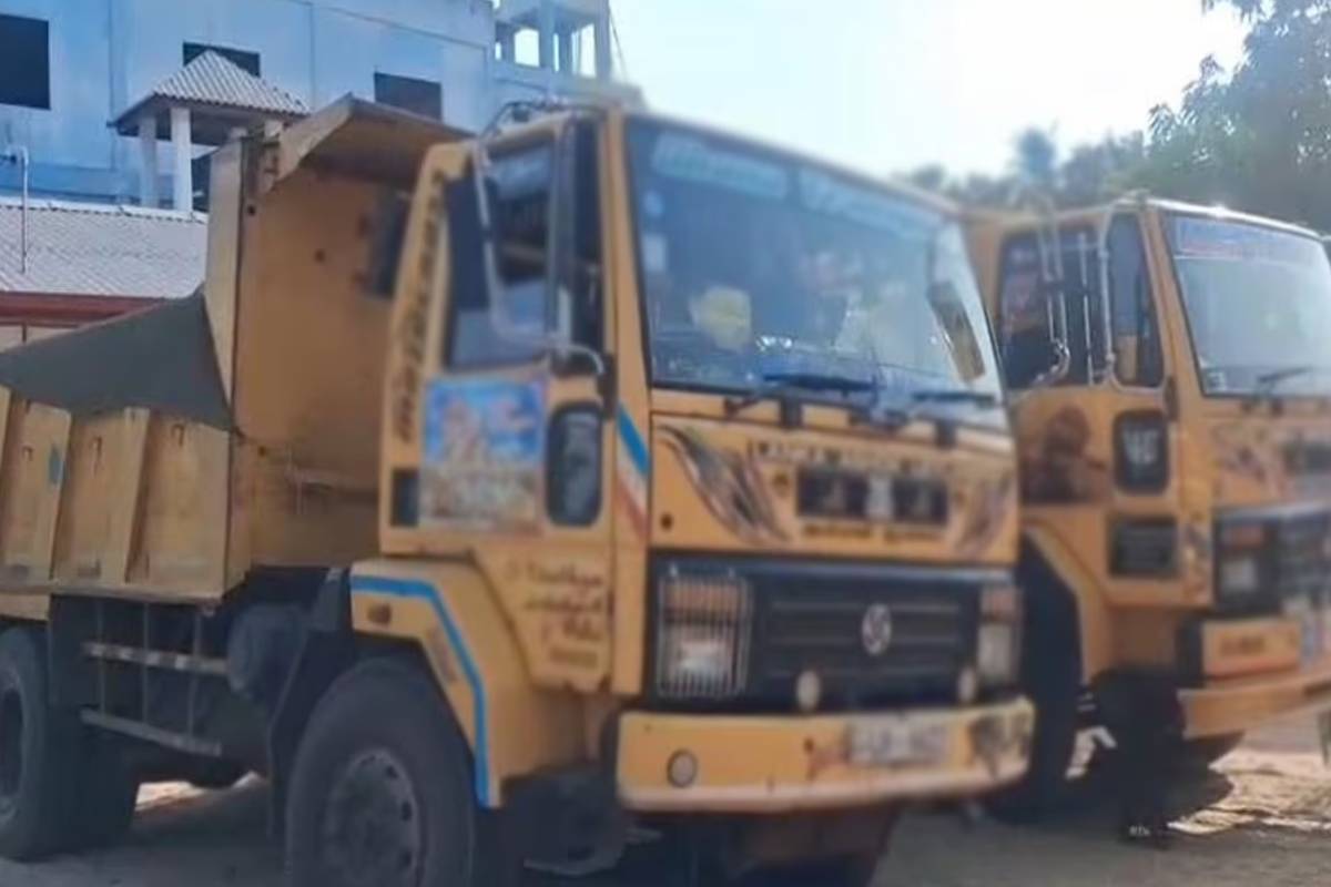 யாழில் சட்டவிரோத மணல் கடத்தல் ; இரு டிப்பர்கள் மீது அதிரடிப்படையினர் துப்பாக்கிச்சூடு | Shots Fired Tipper Involved Sand Smuggling Jaffna