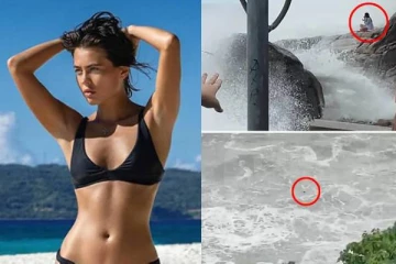 கடற்கரையில் யோகா செய்த நடிகை - ராட்சத அலையால் காதலன் கண்முன்னே பரிதாப பலி