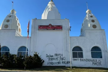 கனடாவிலும் ஹிந்து மத வழிபாட்டு தலம் அவமதிப்பு!