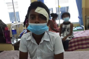 கிளிநொச்சியில்  கூரிய ஆயுதத்தால் தாக்கப்பட்ட 12 வயது சிறுவன்