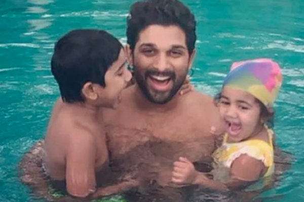 குடும்பத்துடன் மால்தீவ்ஸில் நடிகர் அல்லு அர்ஜுன்.. வெளியான புகைப்படம்.. | Allu Arjun In Maldives