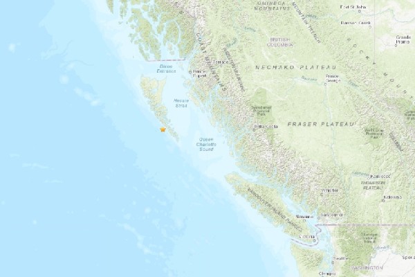 பிரிட்டிஷ் கொலம்பியாவில் நில நடுக்கம் | 4 3 Magnitude Earthquake Rumbles Off Northern B C