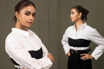 ட்ரெண்டி லுக்கில் நடிகை கீர்த்தி சுரேஷ்.. லேட்டஸ்ட் புகைப்படங்கள்