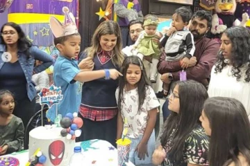 கோலாகலமாக நடந்த நடிகை ரம்பா மகனின் பிறந்தநாள் கொண்டாட்டம்- வீடியோவுடன் இதோ