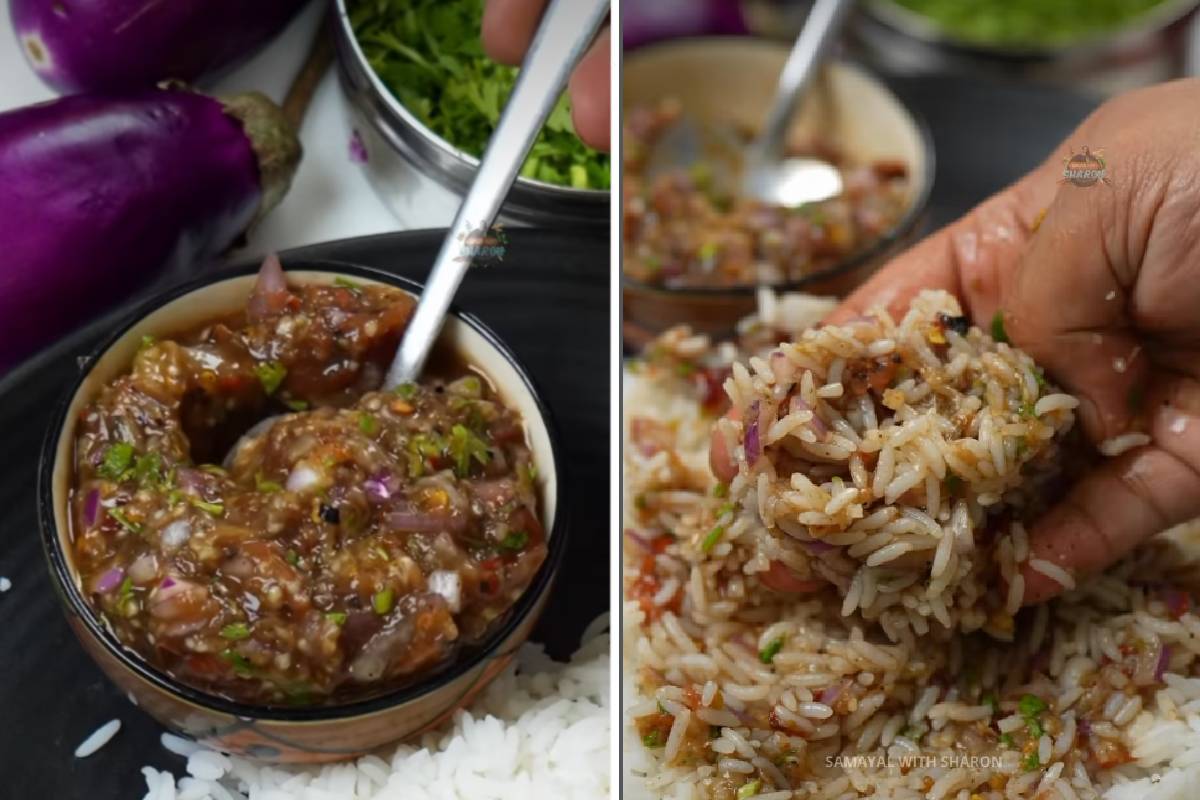 நாவூரும் சுவையில் சுட்ட கத்தரிக்காய் கடையல்... வெறும் பத்தே நிமிடம் போதும்! | Sutta Kathirikai Kadaiyal Recipe In Tamil