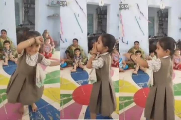 இணையத்தை கலக்கும் சிறுமியின் க்யூட் வீடியோ..!