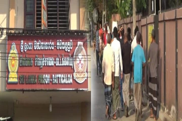மட்டக்களப்பு சிறையிலிருந்து 40 கைதிகள் விடுதலை(படங்கள்)