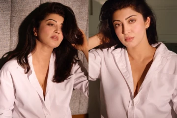 நடிகை பிரணிதா சட்டை பட்டன் கூட போடாமல் வேற லெவல் கவர்ச்சி போட்டோஷூட்