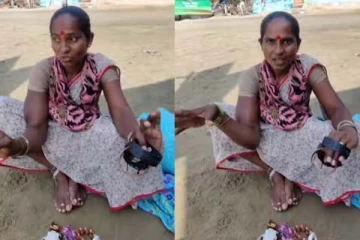 வளையல் விற்கும் பெண்ணின் சரளமான ஆங்கில பேச்சு... தெறிக்கவிடும் காட்சி