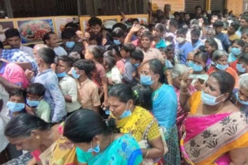 அரசியல் பொது கூட்டத்திற்கு இவ்வுளவு கூட்டம் வருமா! பிரியாணிக்காக அலைமோதிய கூட்டம்