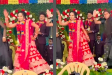 வா... சாமி பாட்டு மாஸா நடனமாடிய மணமகள் - அசந்து போன மணமகன்: வைரலாகும் வீடியோ