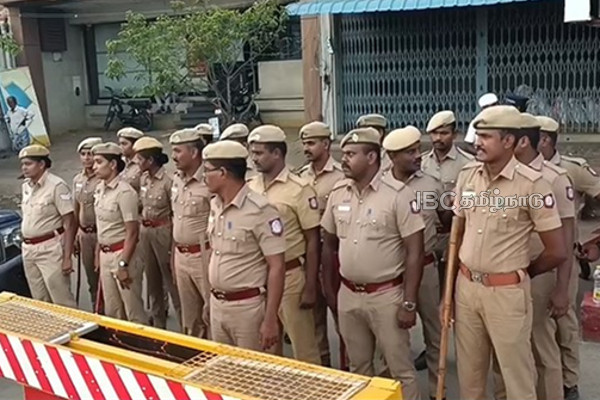 Senthil Balaji Arrest Police Presence in Karur Senthil Balaji Arrest Police Presence in Karur