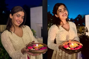 ராஷ்மிகா தன் காதலர் வீட்டில் தீபாவளி கொண்டாடிய ஸ்டில்கள்