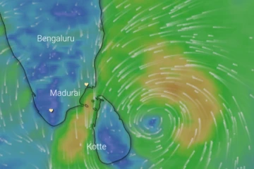 இலங்கையை வேகமாக நெருங்கும் காற்றுச் சுழற்சி!