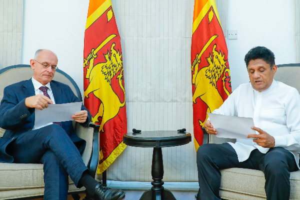 ஜேர்மன் தூதுவரைச் சந்தித்த எதிர்க்கட்சித் தலைவர் சஜித்! | Opposition Leader Sajith Meets German Ambassador