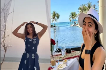 குழந்தை தனமாக தனக்கு தானே வாழ்த்து பாடல் பாடும் ராஷ்மிகா... வைரலாகும் காணொளி!