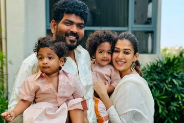 நயன்தாரா மகன்கள் உடன் தமிழ் புத்தாண்டு ஸ்பெஷல் ஸ்டில்கள்