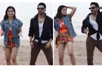 ஹிந்தி நடிகருடன் ராஷ்மிகாவின் அரபிக் குத்து டான்ஸ்