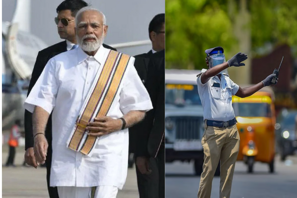 பிரதமர் சென்னை வருகை - சென்னையில் போக்குவரத்து மாற்றங்கள்..! - தமிழ்நாடு