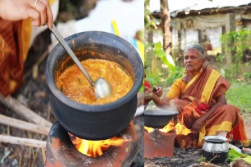 சுட சுட மண் சட்டியில் மீன் குழம்பு செய்வது எப்படி? - பாட்டியின் அசத்தல் சமையல்