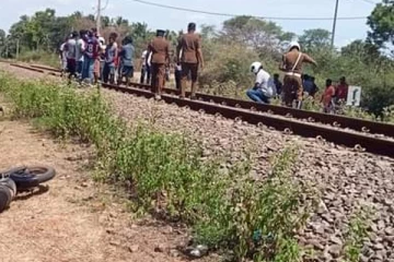 தொடரூந்து விபத்தில் குடும்பஸ்தர் உயிரிழப்பு ( படங்கள்)