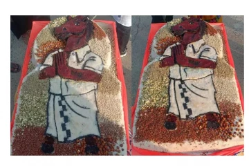 செஸ் ஒலிம்பியாட் ; 44 கிலோ எடைக்கொண்ட தம்பி இட்லி - அசத்திய தமிழகர்கள்