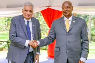 இலங்கை - உகண்டா ஜனாதிபதிகளுக்கிடையில் சந்திப்பு