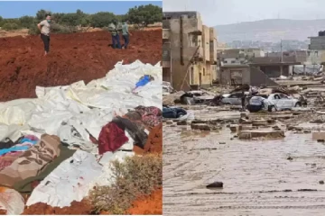 லிபியாவில் மரண ஓலம் : குவியல் குவியலாக புதைக்கப்படும் சடலங்கள் : கதறி அழ கூட ஆளில்லாத துயரம் (காணொளி)